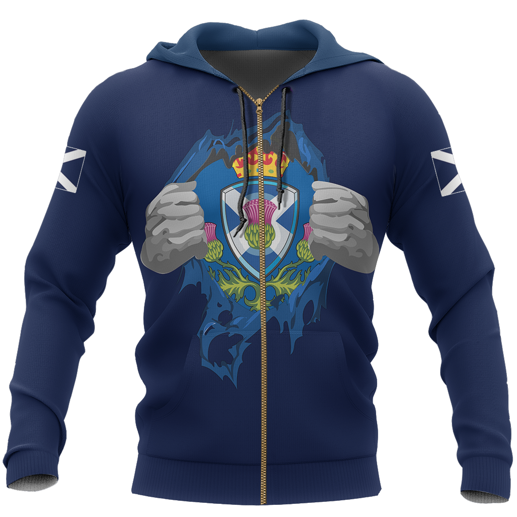 Scotland Superhero Hoodie-Apparel-HD09-Zip Hoodie-S-Vibe Cosyโข