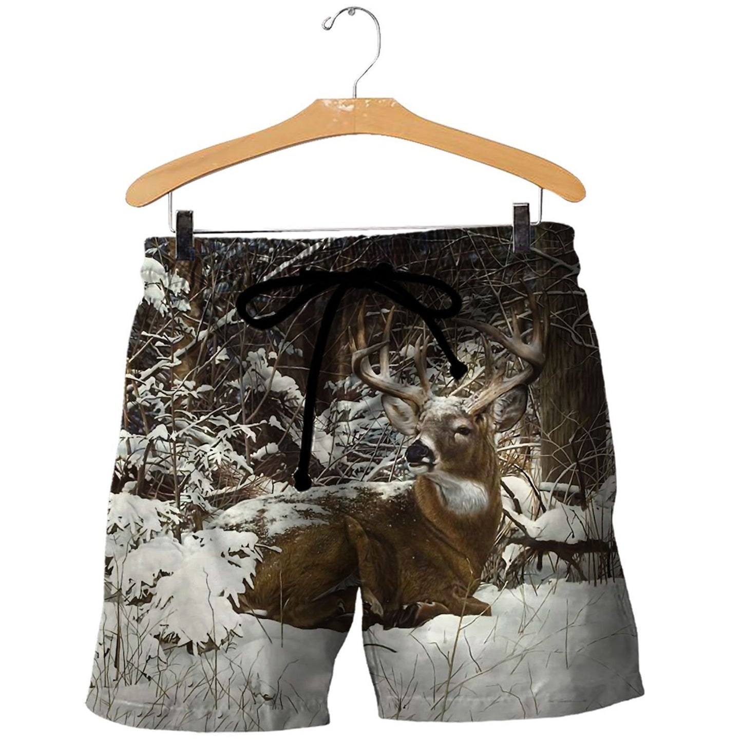 3D All Over Printed Winter Deer Shirts-Apparel-HP Arts-SHORTS-S-Vibe Cosy™