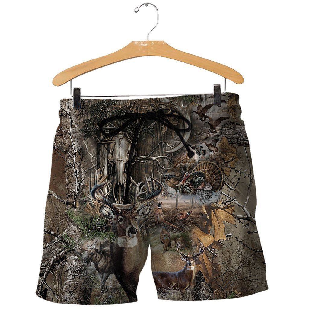 3D Printed Camo Hunting Art Clothes-Apparel-HP Arts-SHORTS-S-Vibe Cosy™
