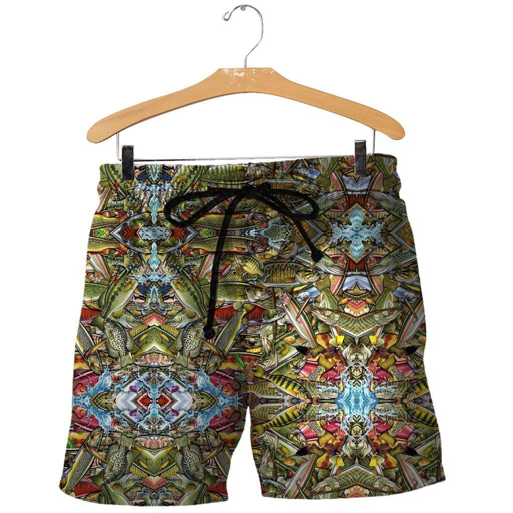 3D All Over Printed Fishing Art Shirts-Apparel-HP Arts-SHORTS-S-Vibe Cosy™