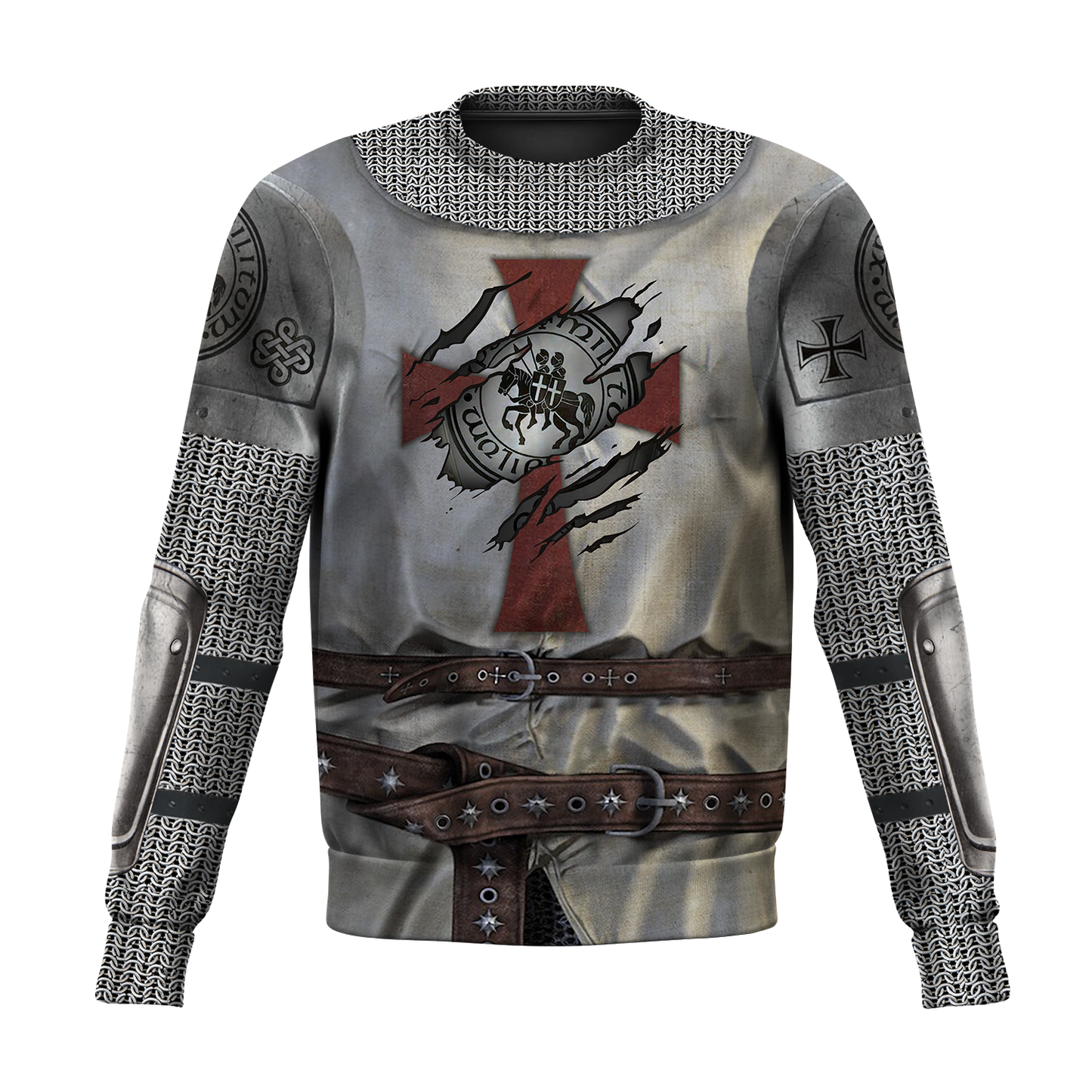 3D All Over Printed Knight Templar Version 3.0-Apparel-HP Arts-Sweatshirt-S-Vibe Cosy™