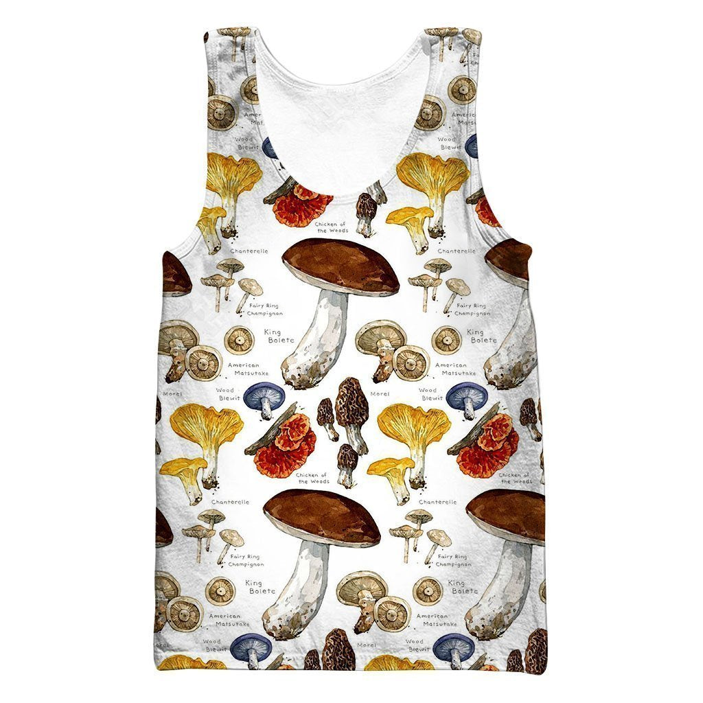 Mushroom Champignons-Apparel-NTH-Tank Top-S-Vibe Cosy™