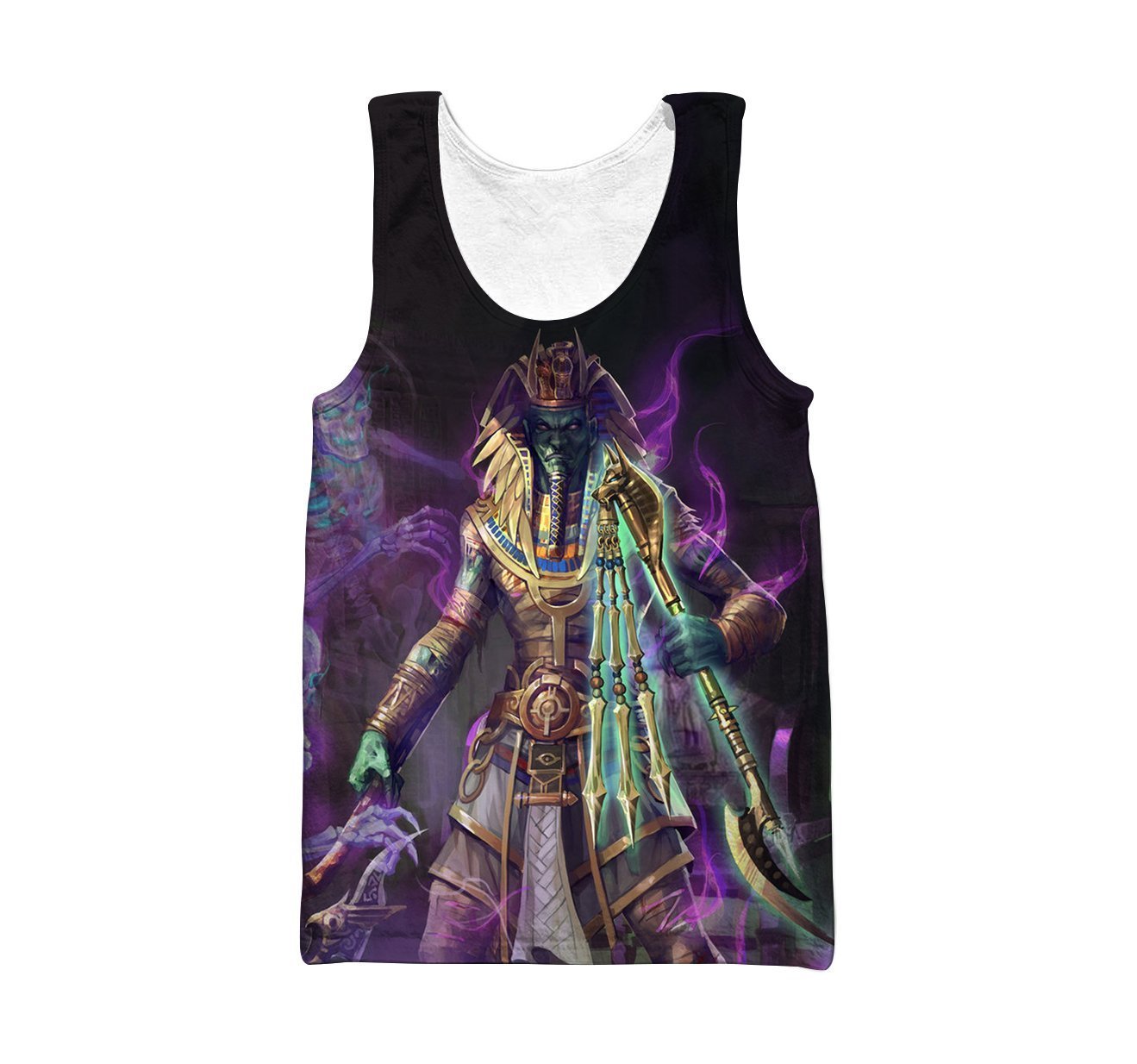 3D All Over Print Osiris Egyptian God Hoodie-Apparel-Khanh Arts-Tank Top-S-Vibe Cosy™