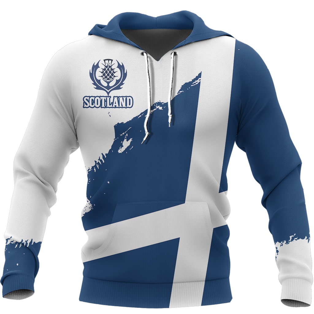 Scotland Flag Pullover Hoodie Brush Style-Apparel-HD09-Hoodie-S-Vibe Cosy™