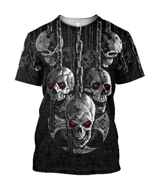 Dark Art Skull Hoodie For Men And Women JJW08092003