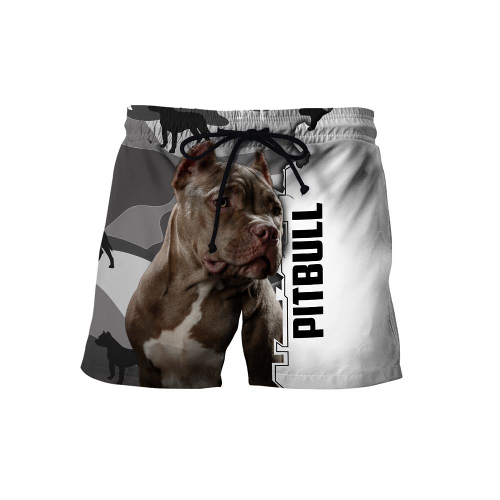 Pitbull dog 3D All Over Printed shirt & short for men and women PL