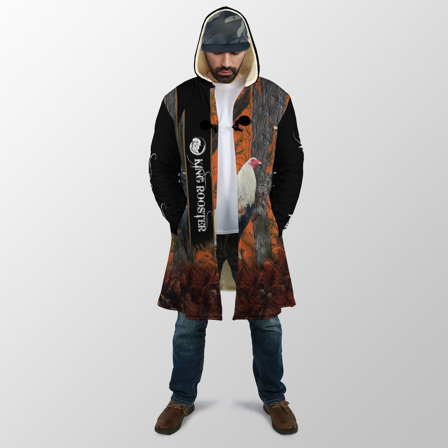 Love King Rooster 3D All Over Printed Unisex Cloak ML