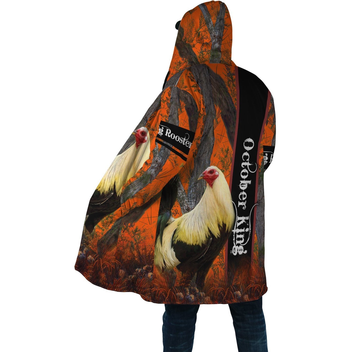 Premium October Rooster 3D Over Printed Unisex Shirts ML