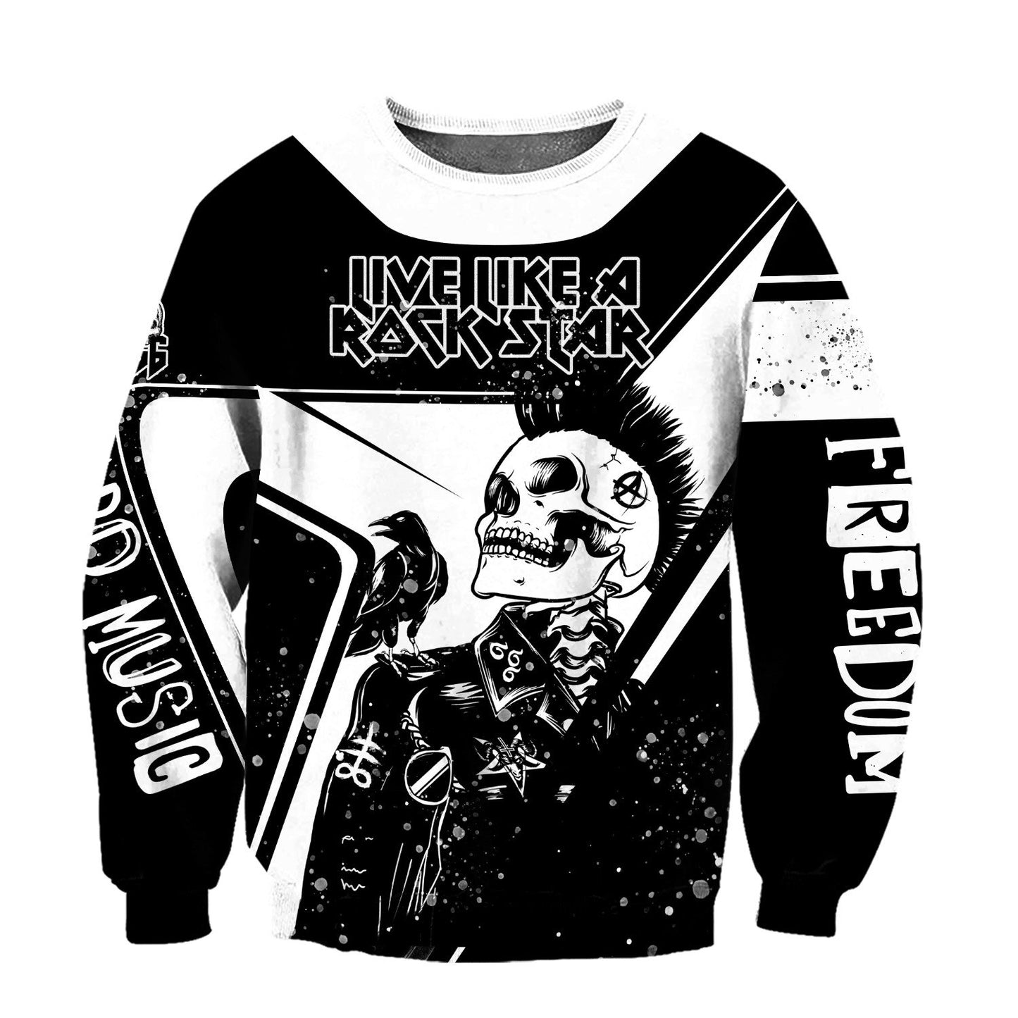 Skull Rock Hoodie For Men And Women MH22122001NDHH