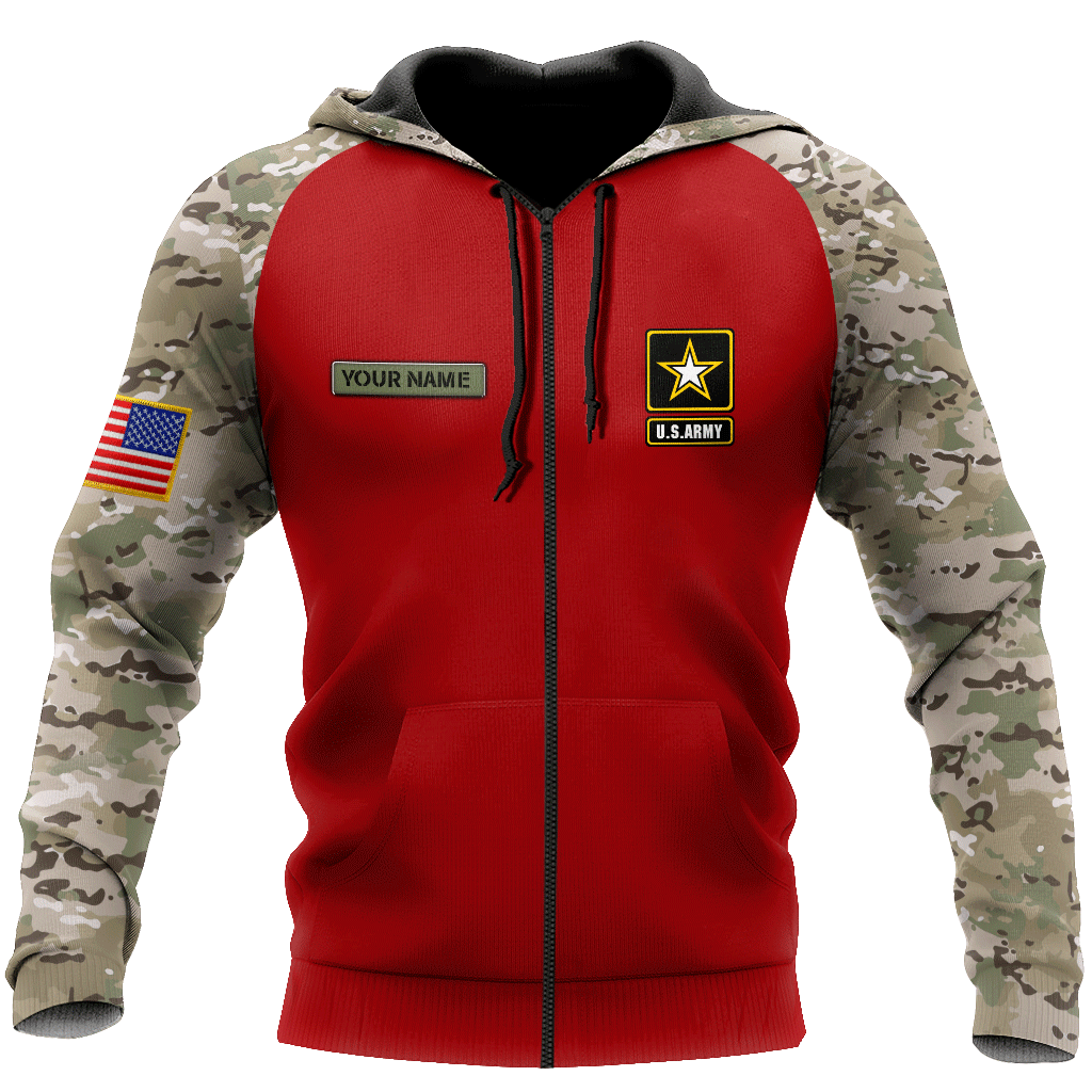 Customized name US Army 3D All Over Printed Unisex Shirts