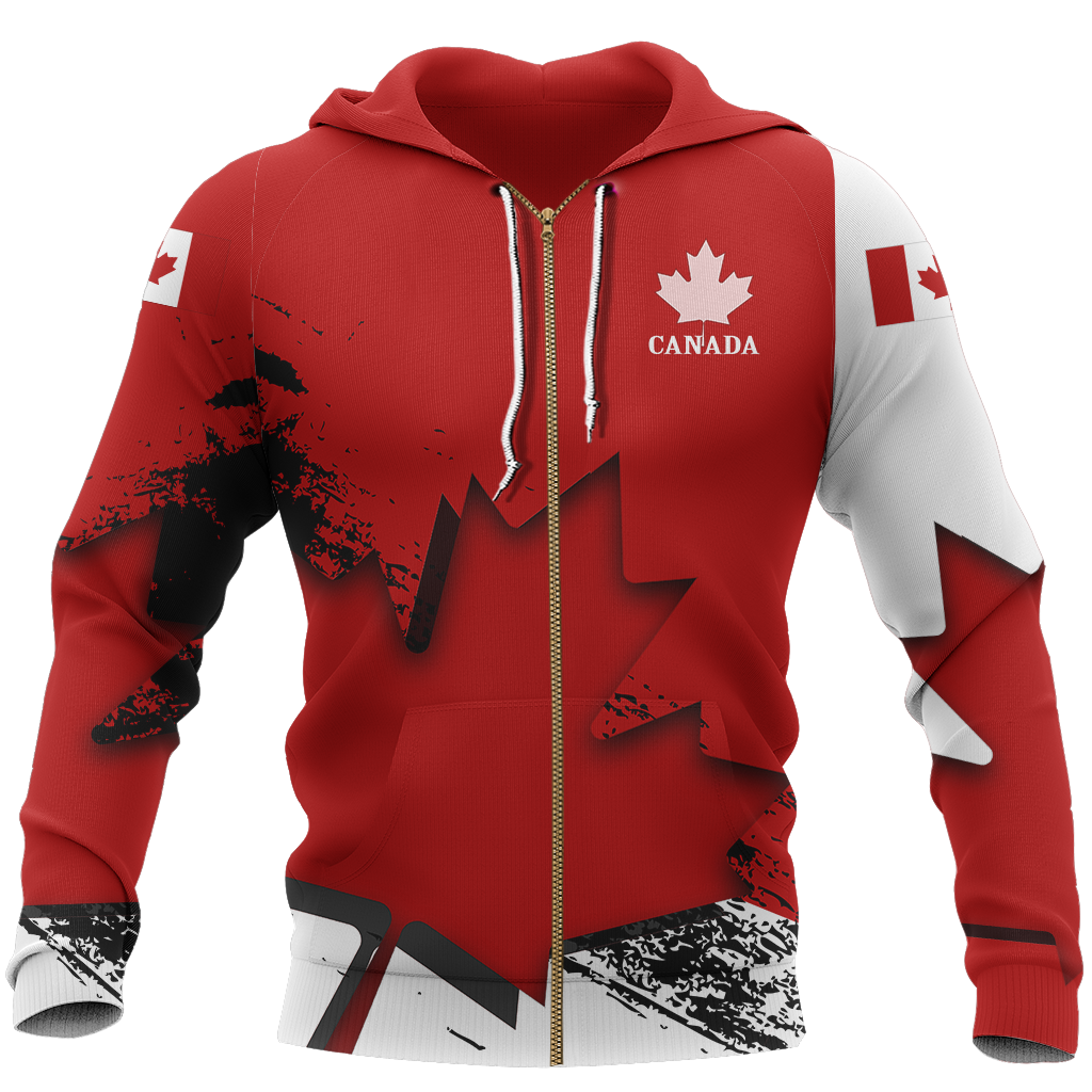Canada Special Hoodie PL-Apparel-PL8386-Zipped Hoodie-S-Vibe Cosy™