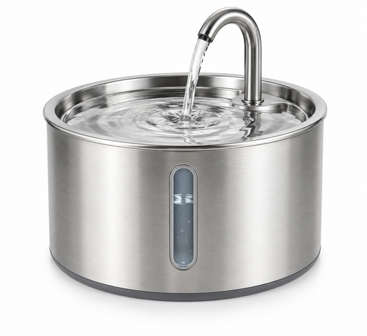 Fresh Stream Stainless Steel Cat Water Fountain
