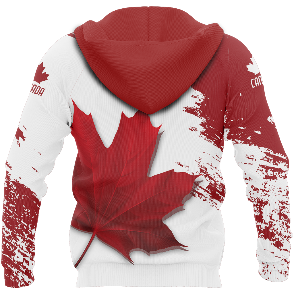 Canada Maple Leaf - Athletic Spirit Red Edition Pullover Hoodie PL-Apparel-PL8386-Hoodie-S-Vibe Cosy™