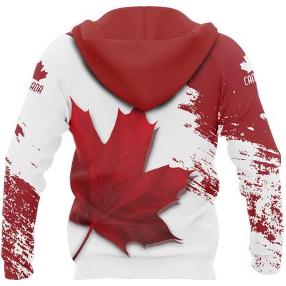 Canada Maple Leaf - Athletic Spirit Red Edition Pullover Hoodie PL-Apparel-PL8386-Hoodie-S-Vibe Cosy™