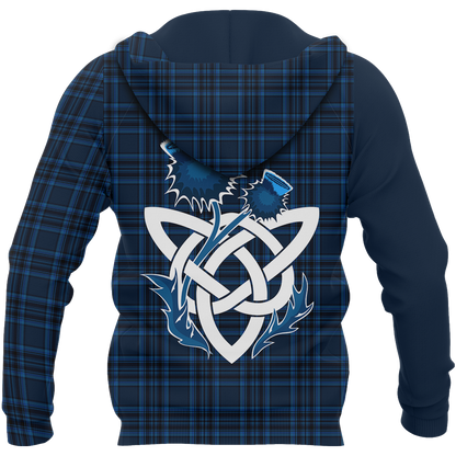 Scotland Saltire Celtic Thistle Hoodie Blue-Apparel-HD09-Zip Hoodie-S-Vibe Cosy™