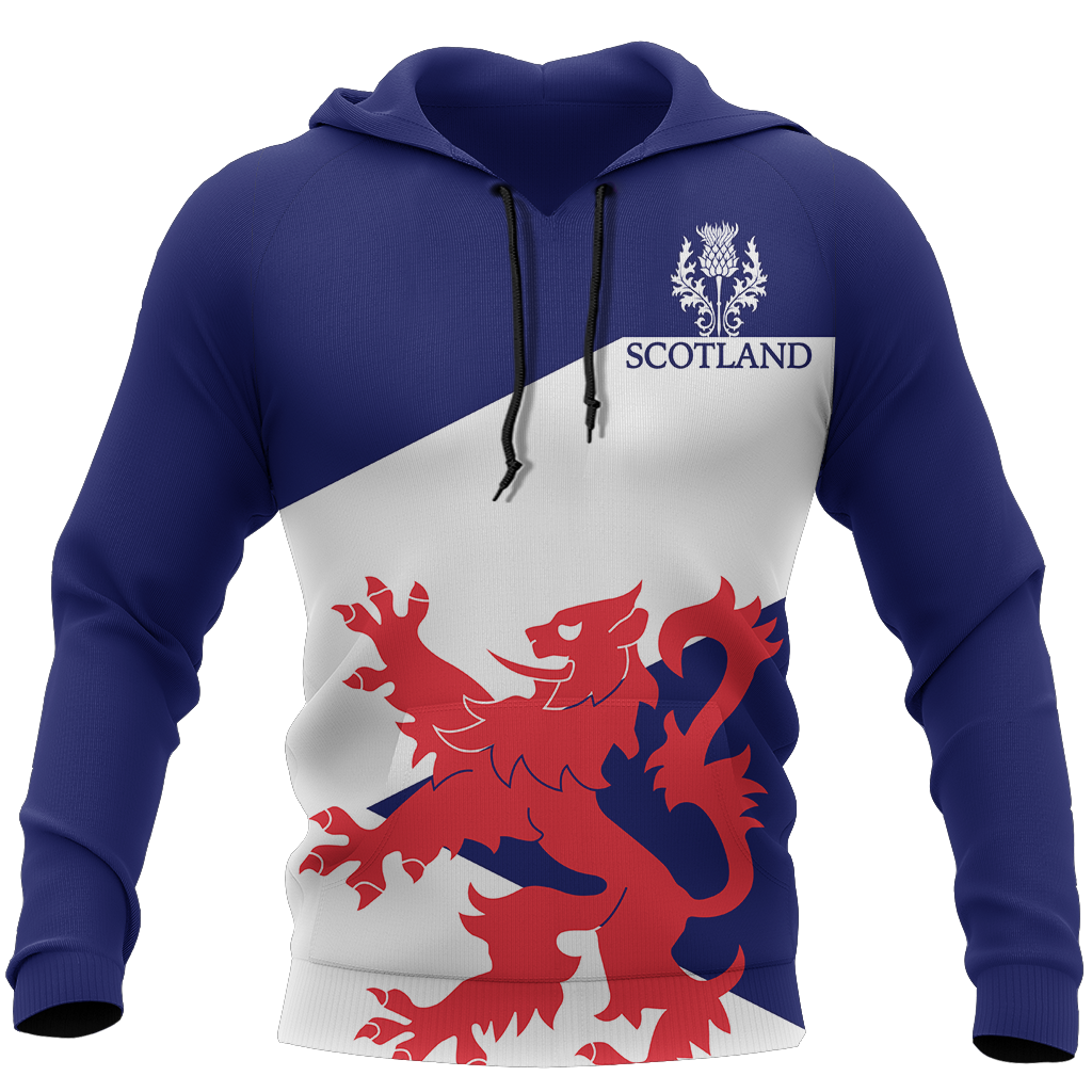 Scottish Flag And Lion - Scotland Hoodie-Apparel-HD09-Hoodie-S-Vibe Cosy™