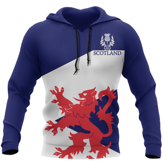 Scottish Flag And Lion - Scotland Hoodie-Apparel-HD09-Hoodie-S-Vibe Cosy™