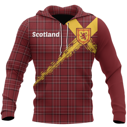 Scotland Royal Banner Celtic Thistle Hoodie NNK 1510-Apparel-PL8386-Hoodie-S-Vibe Cosy™