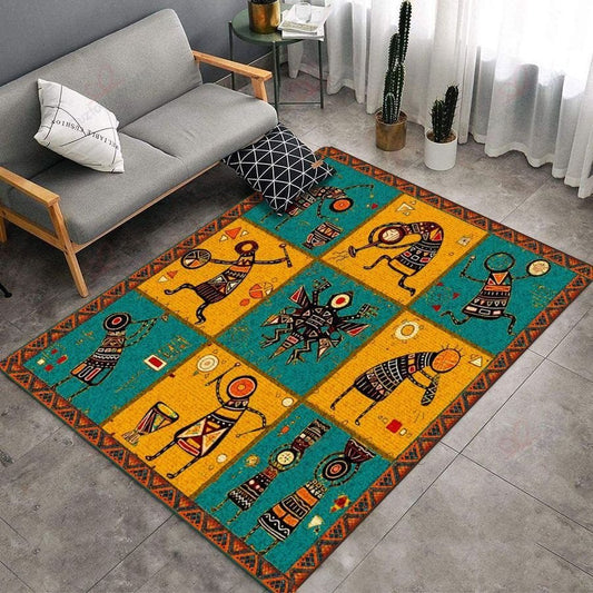 Native American 3D All Over Printed Rug
