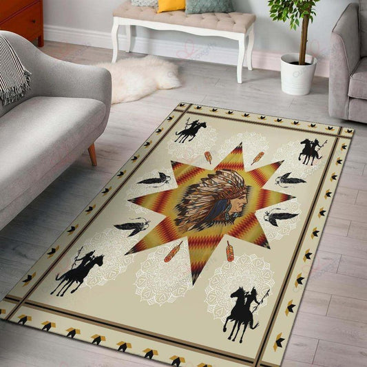 Native American 3D All Over Printed Rug
