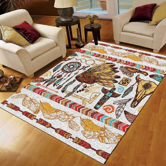 Native American 3D All Over Printed Rug
