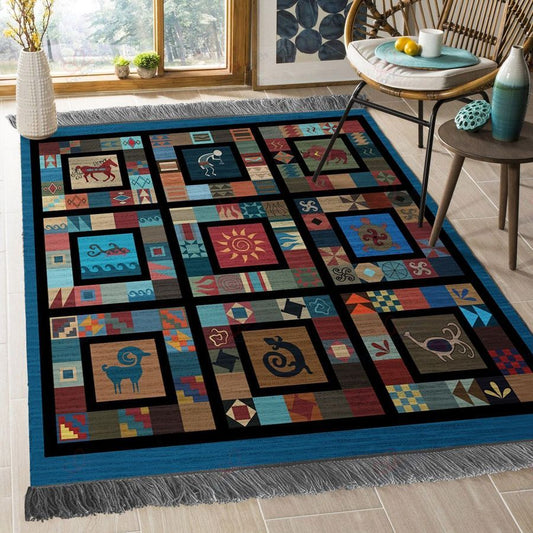 Native American 3D All Over Printed Rug