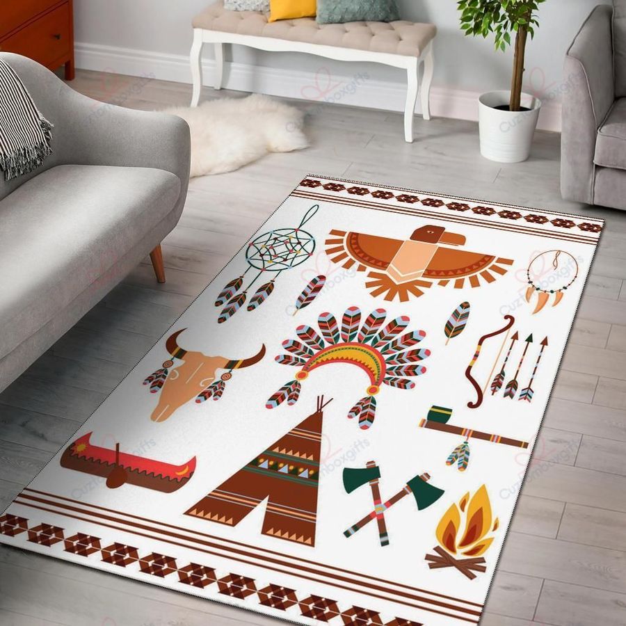 Native American 3D All Over Printed Rug