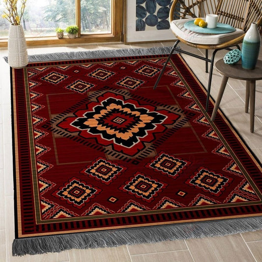 Native American 3D All Over Printed Rug