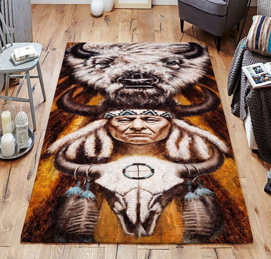 Native American 3D All Over Printed Rug