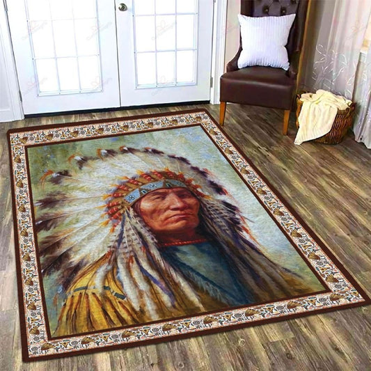 Native American 3D All Over Printed Rug