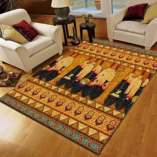Native American 3D All Over Printed Rug