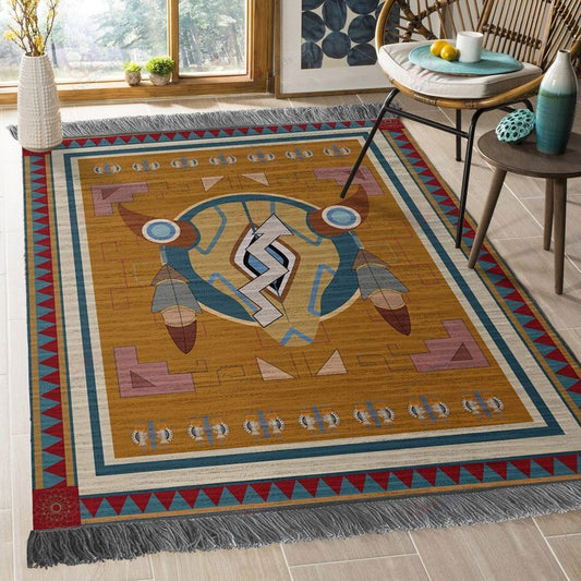 Native American 3D All Over Printed Rug