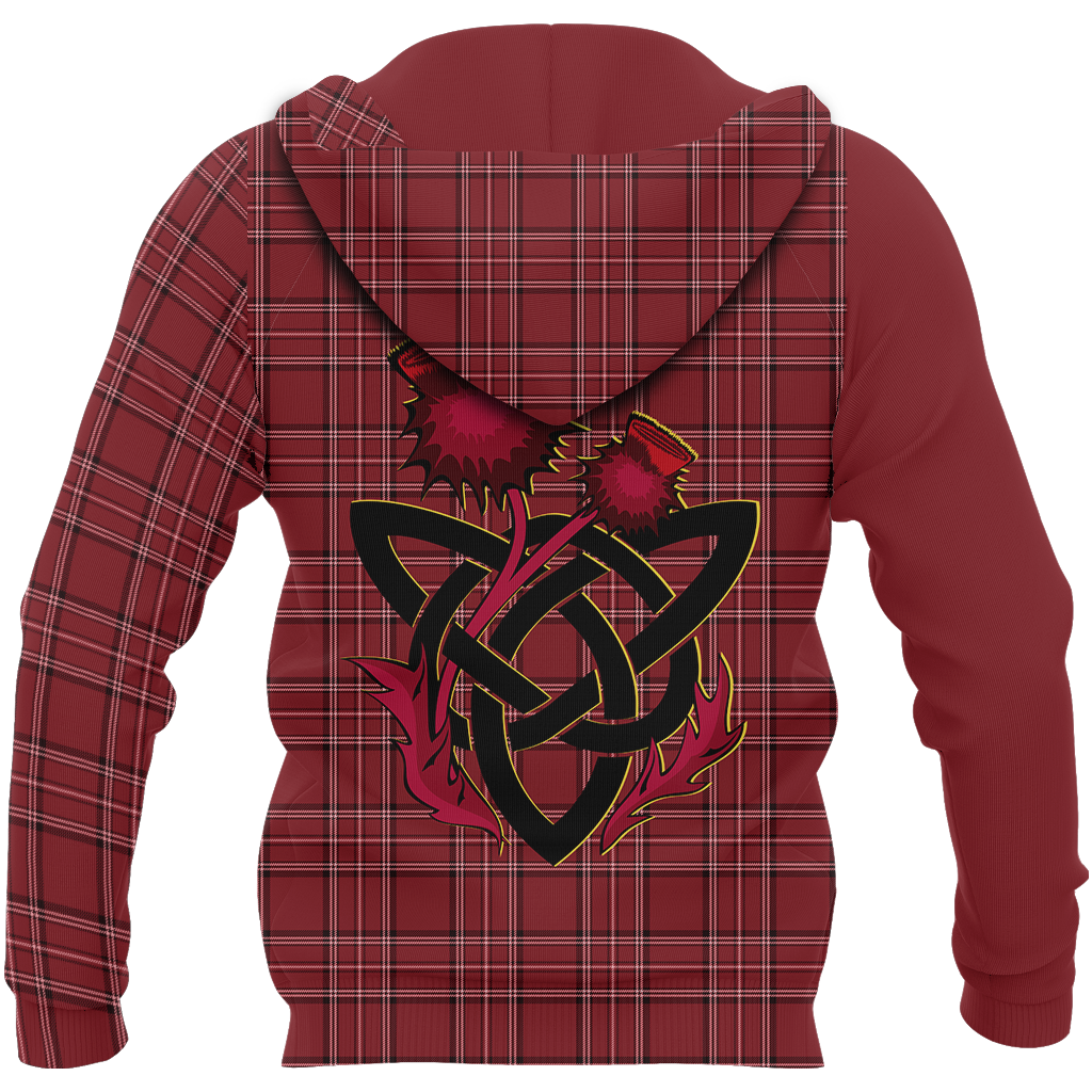 Scotland Royal Banner Celtic Thistle Hoodie NNK 1510-Apparel-PL8386-Zip Hoodie-S-Vibe Cosy™