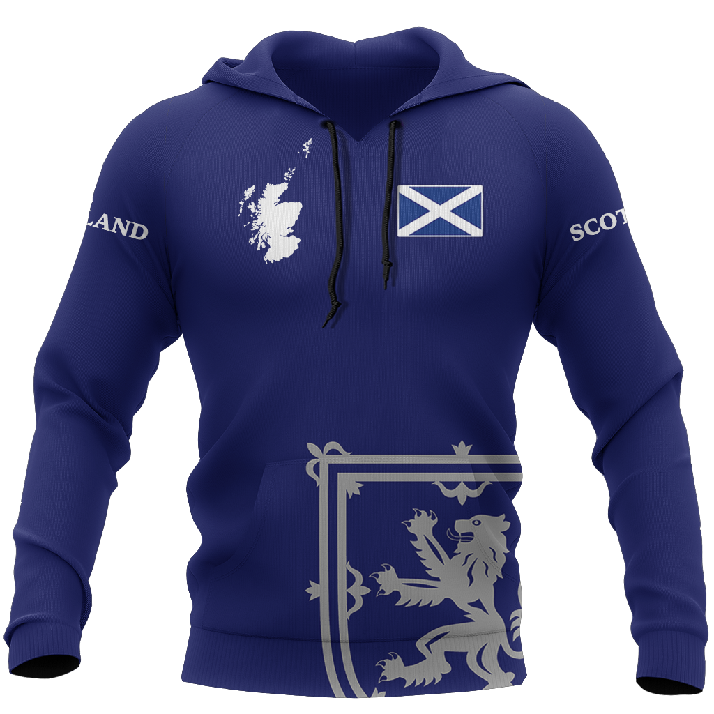 Scottish Lion - Hoodie NNK 1523-Apparel-PL8386-Hoodie-S-Vibe Cosy™