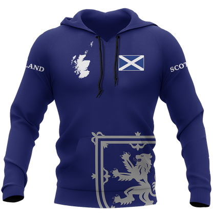 Scottish Lion - Hoodie NNK 1523-Apparel-PL8386-Hoodie-S-Vibe Cosy™