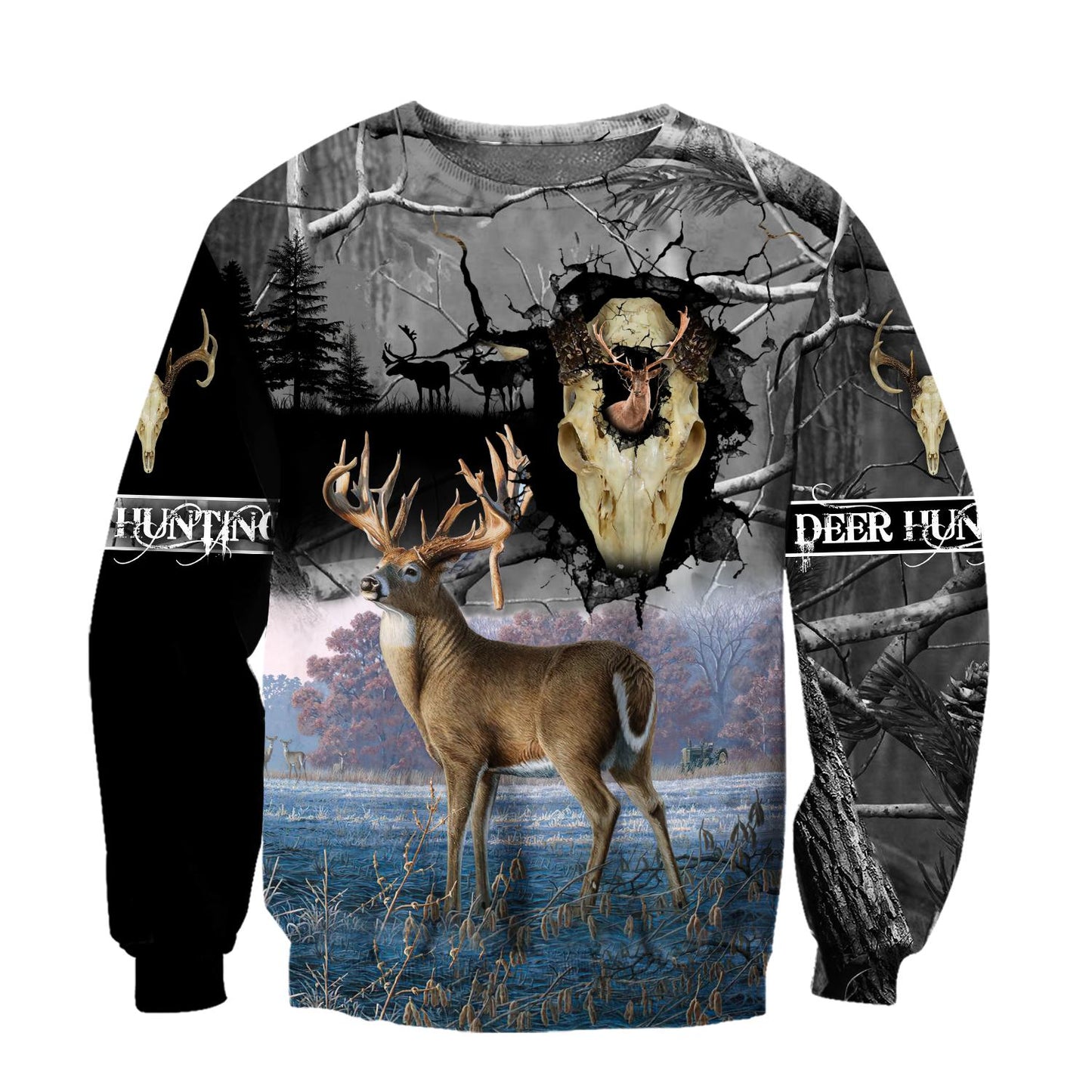 3D All Over Print Deer Hunting Hoodie TN070802