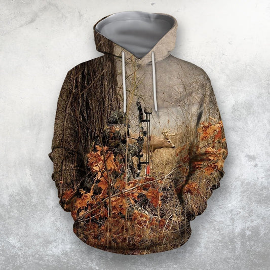 3D All Over Print Bowhunting Hoodie and Shirts-Apparel-NTT-Hoodie-S-Vibe Cosy™