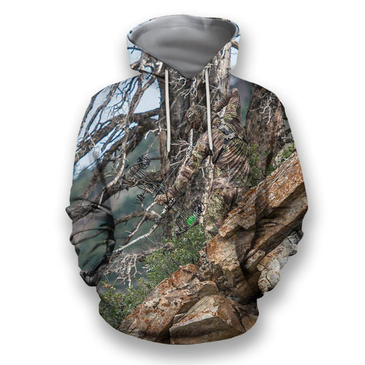 3D All Over Print Bowhunting Hoodie and Shirts-Apparel-NTT-Hoodie-S-Vibe Cosy™