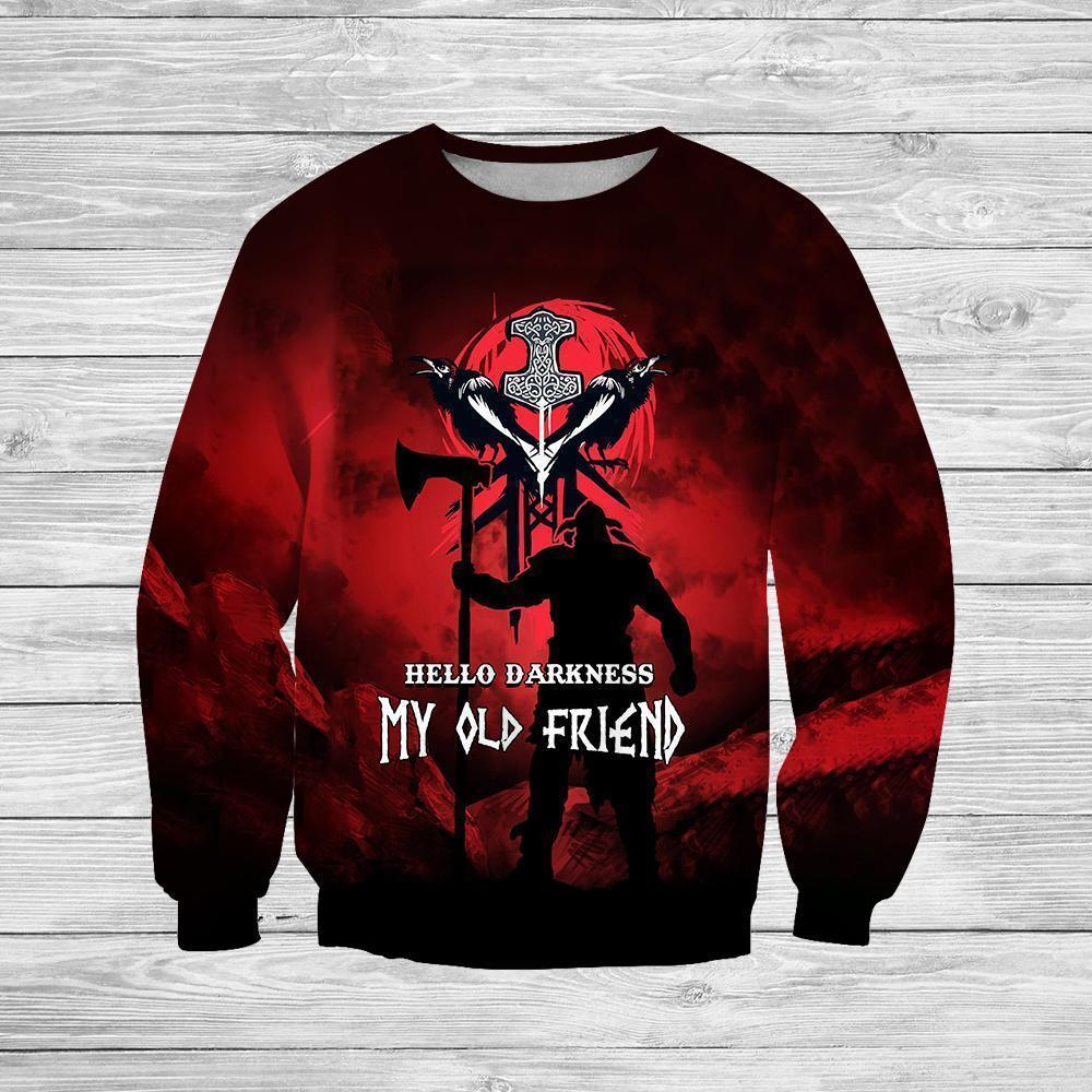 3D Printed Vikings Raider Clothes-Apparel-HP Arts-Sweatshirt-S-Vibe Cosy™