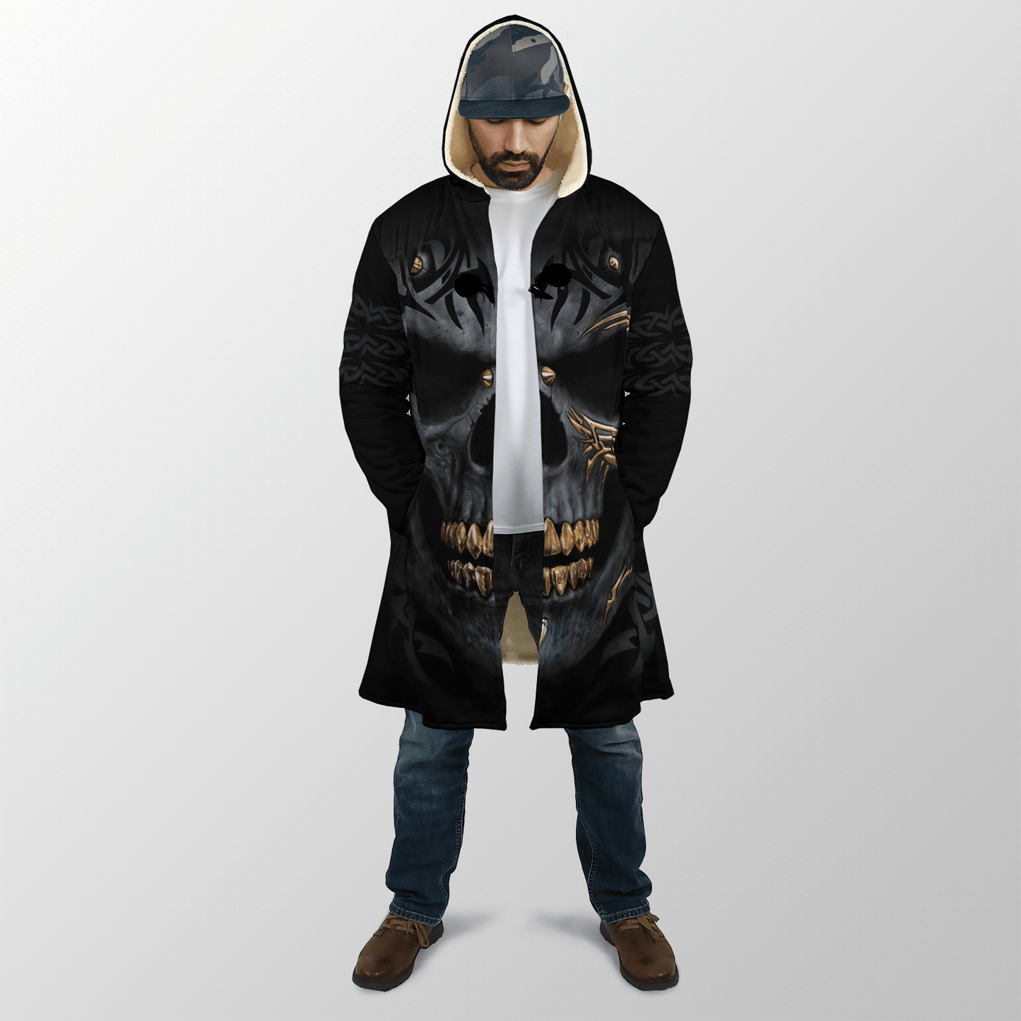 Golden Skull Art Cloak For Men And Women TQH201012
