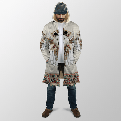 Native Spirit Wolf 3D All Over Printed Unisex Hoodie ML