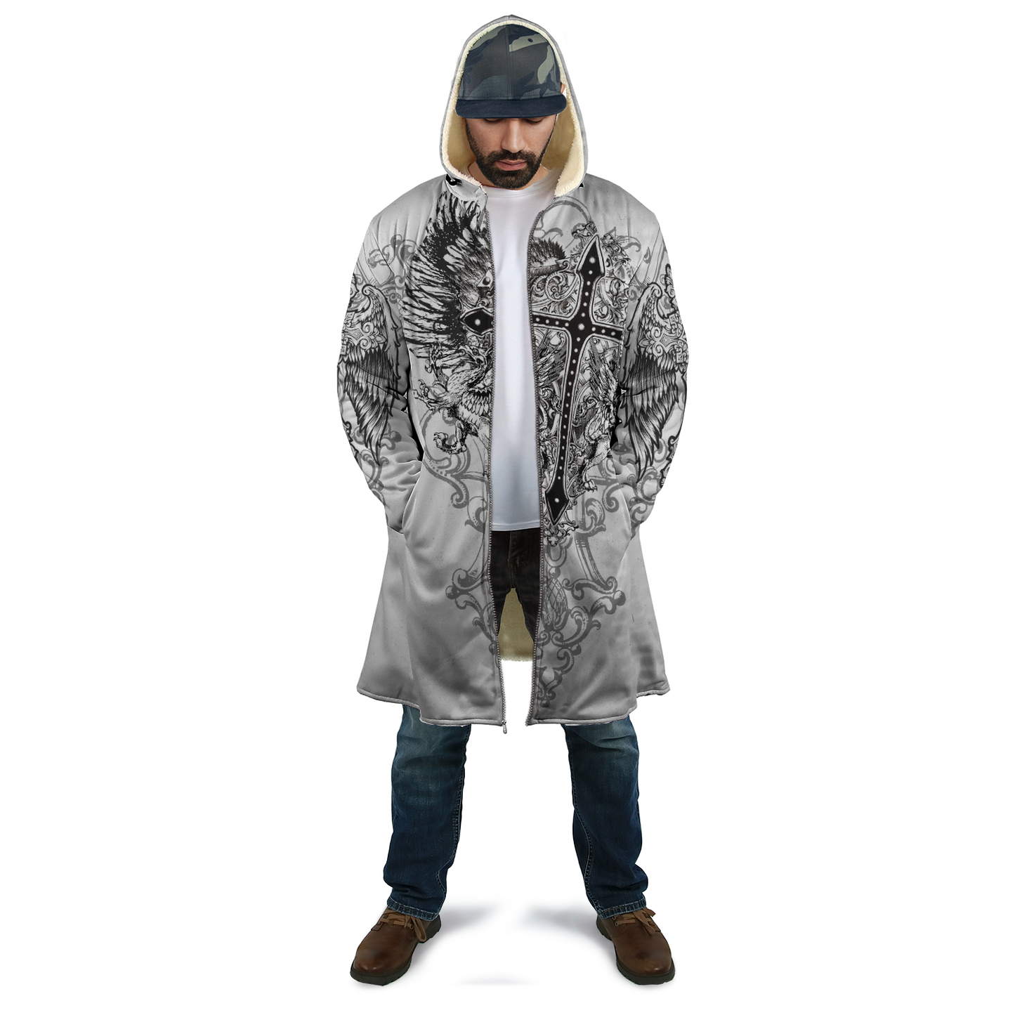 Jesus Cross Tattoo 3D All Over Printed Shirts For Men and Women HHT26102001ST