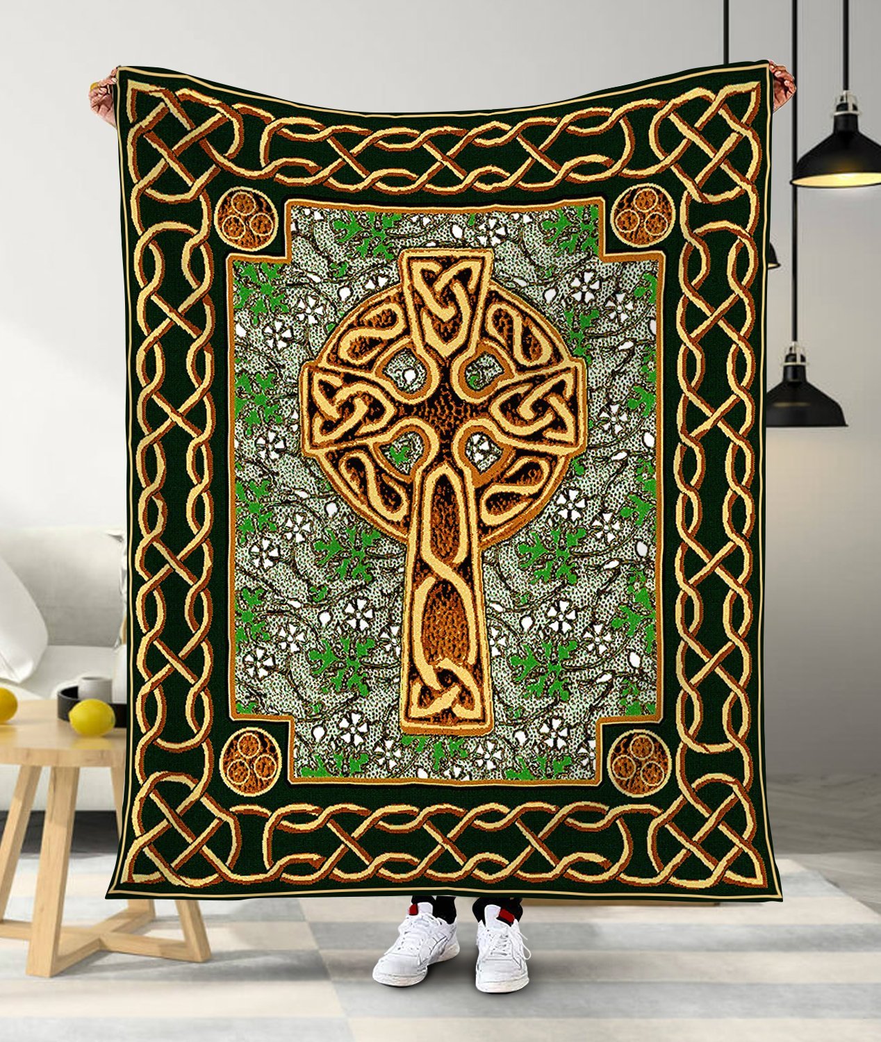 Celtic Compass 3D All Over Printed Blanket