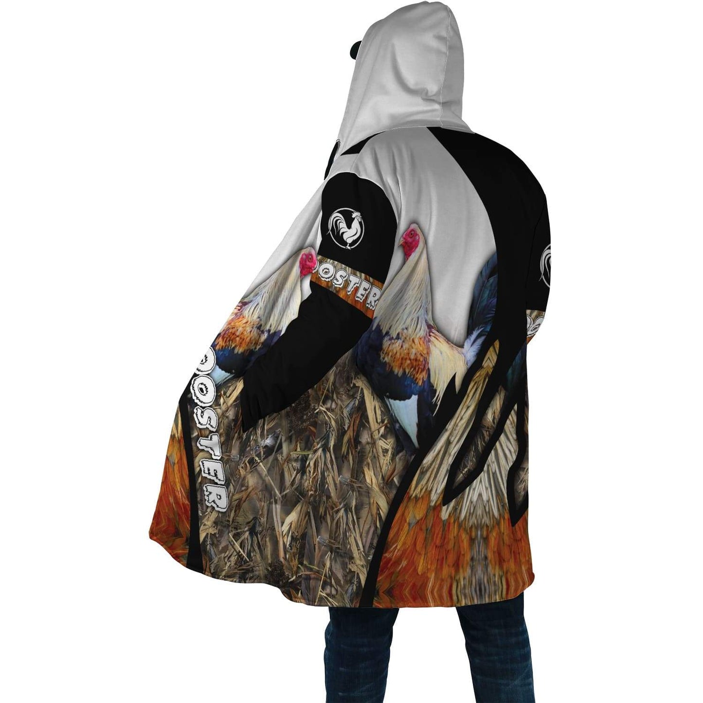 Love Rooster 3D All Over Printed Unisex Cloak ML