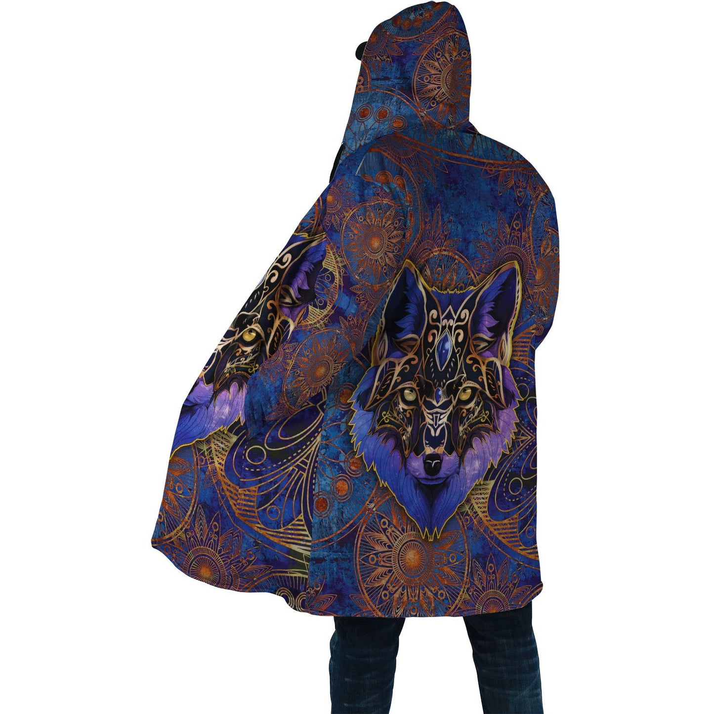 The Alpha Wolf 3D All Over Printed Unisex Deluxe Hoodie ML