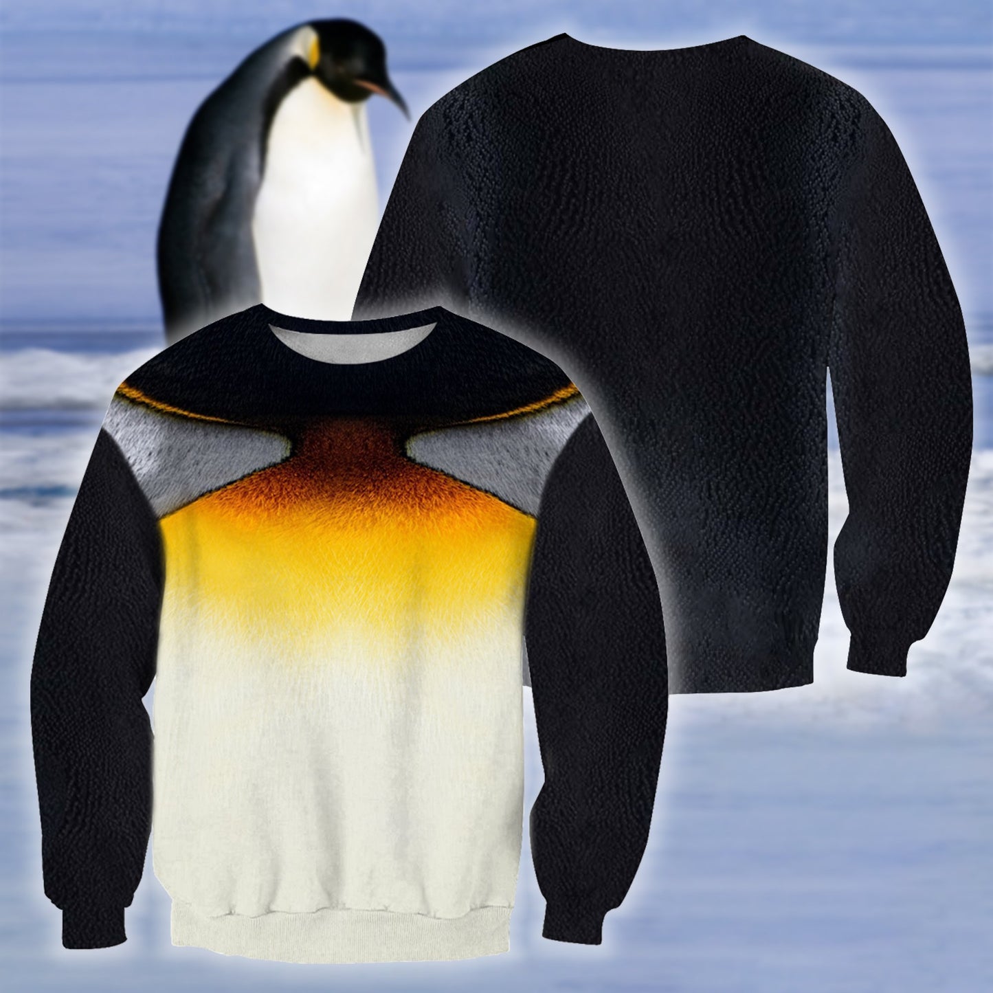 3D All Over Printed Penguins Cover-Apparel-HP Arts-Sweatshirt-S-Vibe Cosy™