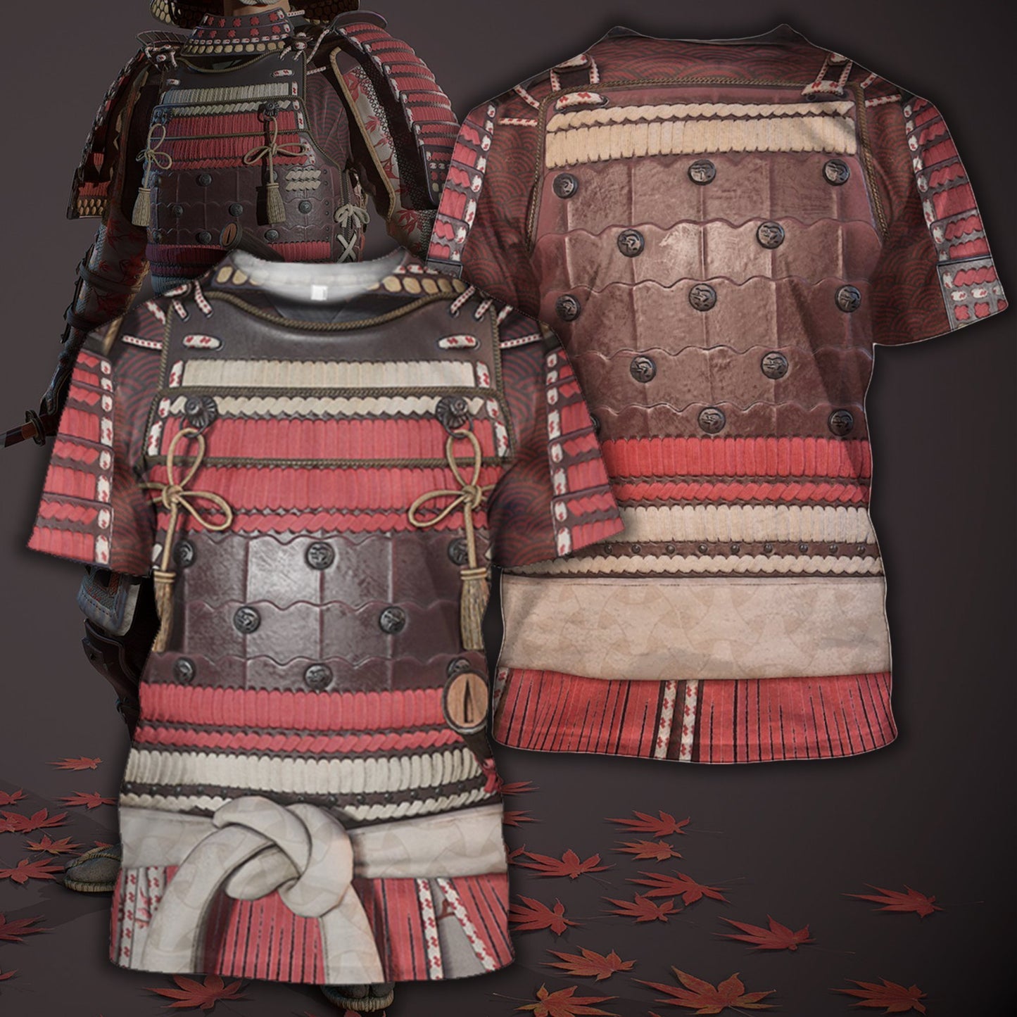 All Over Printed Samurai Armor Cover-Apparel-HP Arts-T-Shirt-S-Vibe Cosy™