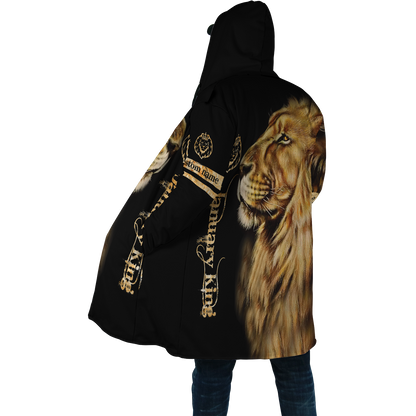 Custom Name January King Lion  3D All Over Printed  Unisex Shirt