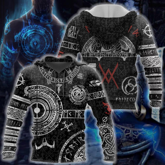 3D All Over Printed Viking God of War-Apparel-HP Arts-Hoodie-S-Vibe Cosy™