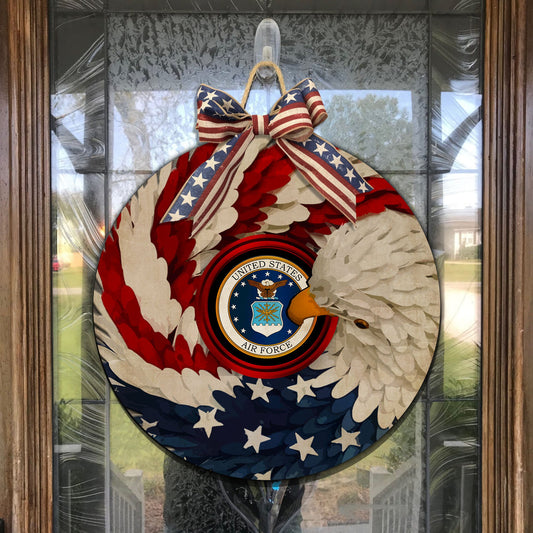 US Air Force Veteran Wood Sign Proud Military